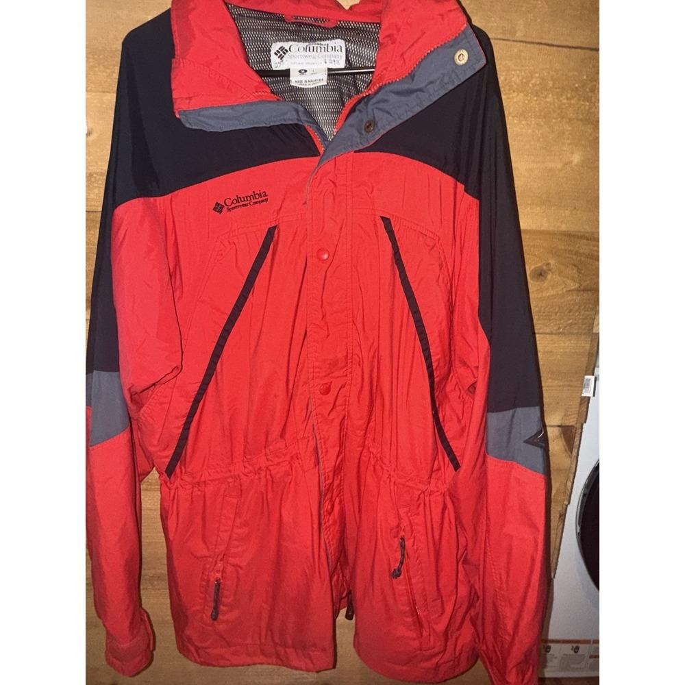 Columbia Men's M Vintage ski jacket Colorblock Full Zip Jacket Stand-Up Collar